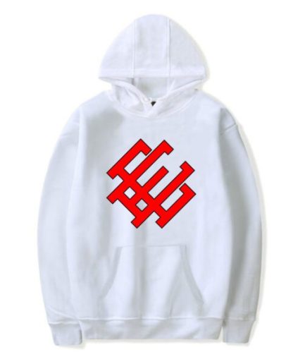 Eric Emanuel EE Red Logo Print Hoodie